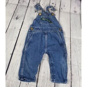 VINTAGE Key Imperials Overalls Boys 18 M Carpenter Bib Denim Farmer Work